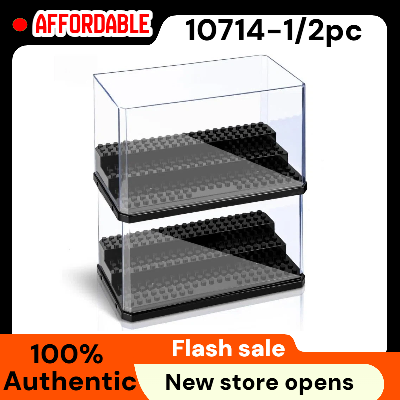 Pop Display Shelf - ディスプレイケース クリアシェルフ 幅広3段ボックス ミニフィギュア用 - ポップフィギュア用アクリルプロテクター